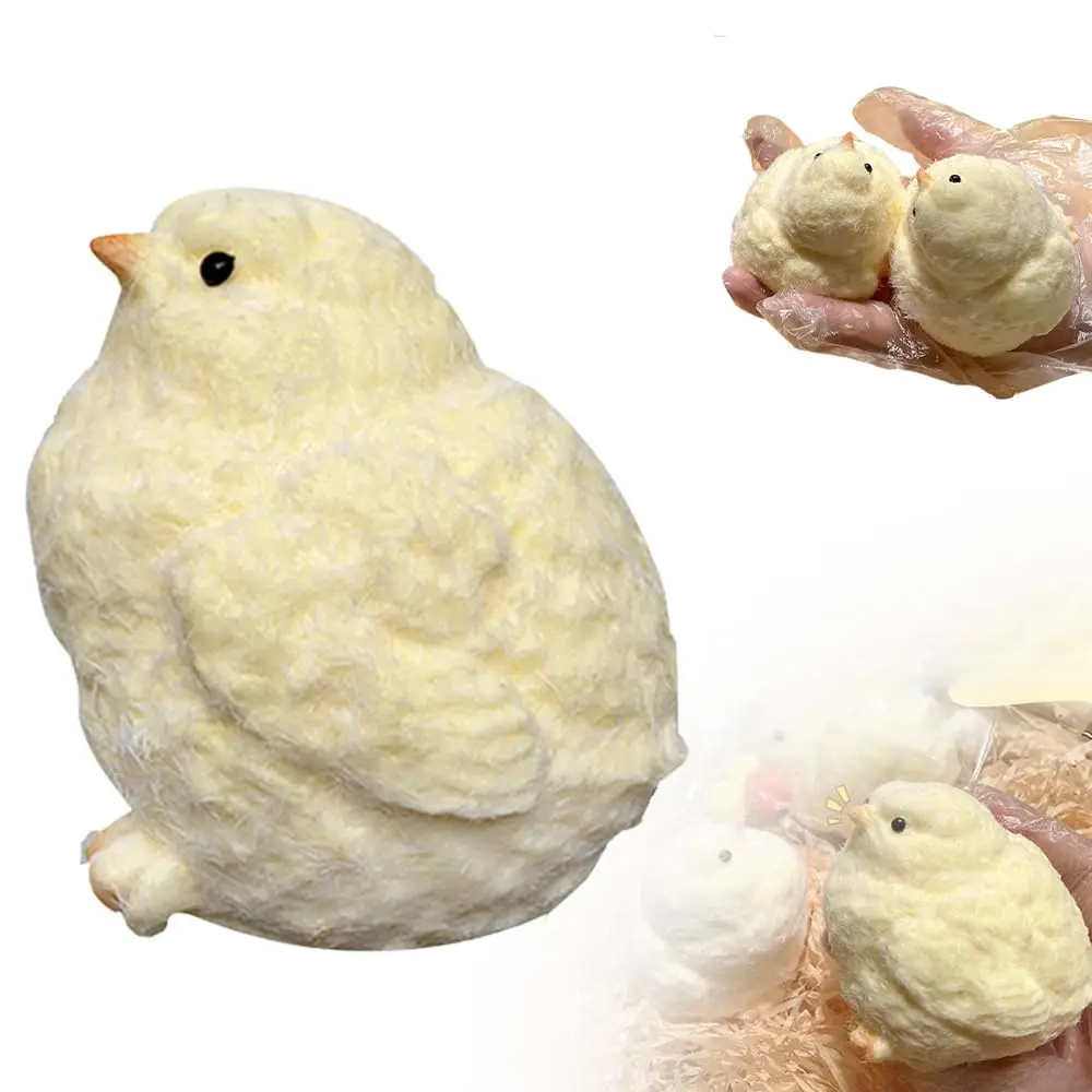 Handmade Chick Ultra Soft Squishy Fidget Toys 2024 New Silicone Squeeze Toys for Stress Relief for Kids Gifts Party Birthday