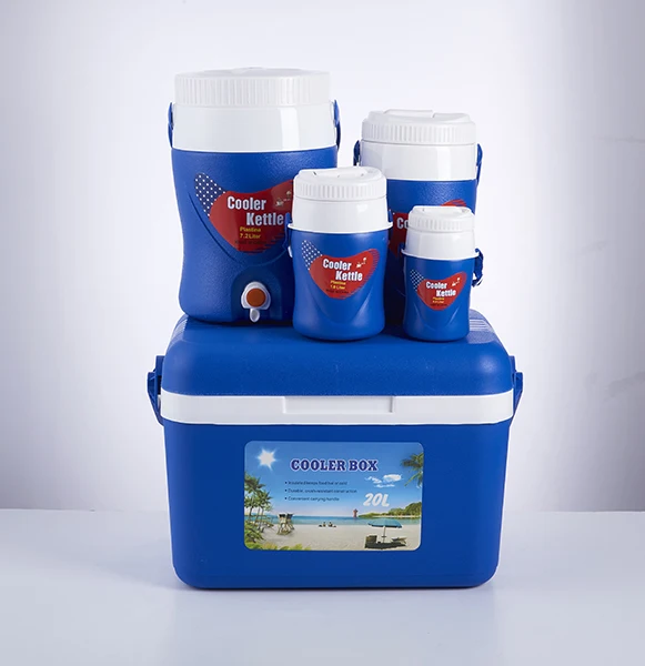 
6pcs cooler box and sports kettle set 