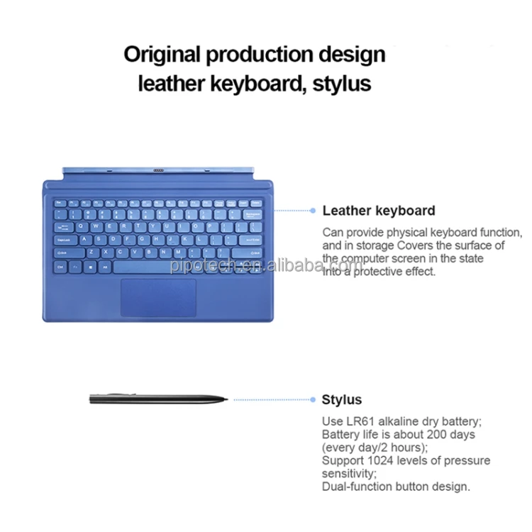 bulk sale 2 in 1tablet  pipo W12 12.3 inch 2880*1920 IPS high resolution In tel Qual comm snapdragon 850 window tablet 4G