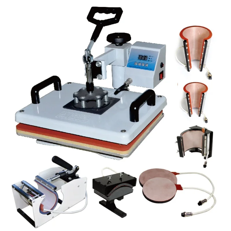 Горячая Распродажа 8 в 1 комбинированная машина для теплового прессования чашка волшебная кружка машина для печати футболок сублимационная машина 8 1