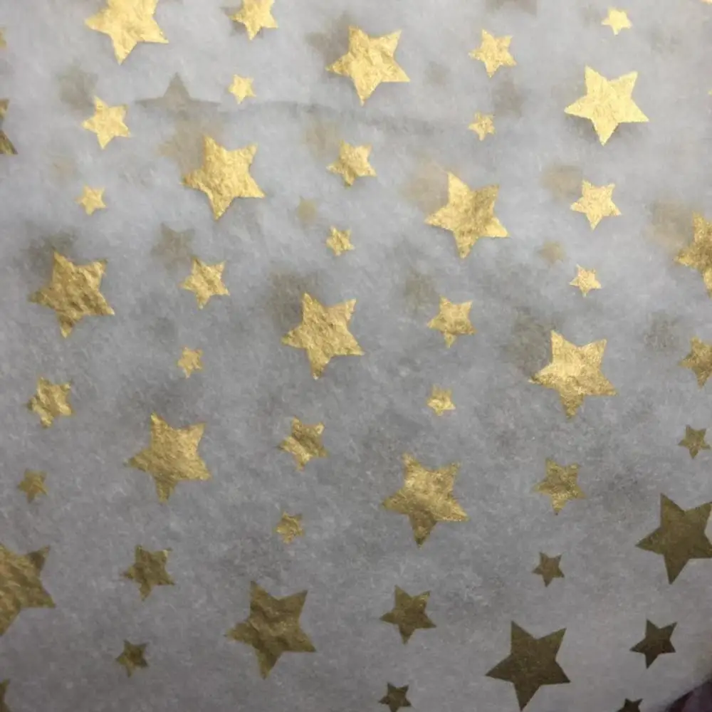 
Hot Stamping Star Stripe Rose Disposable Tissue Paper for clothes shoes packing 