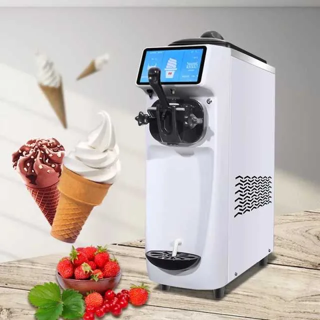 Table top soft serve portable ice cream machine icecream maker 220v small mini soft home ice cream machine at home price maker