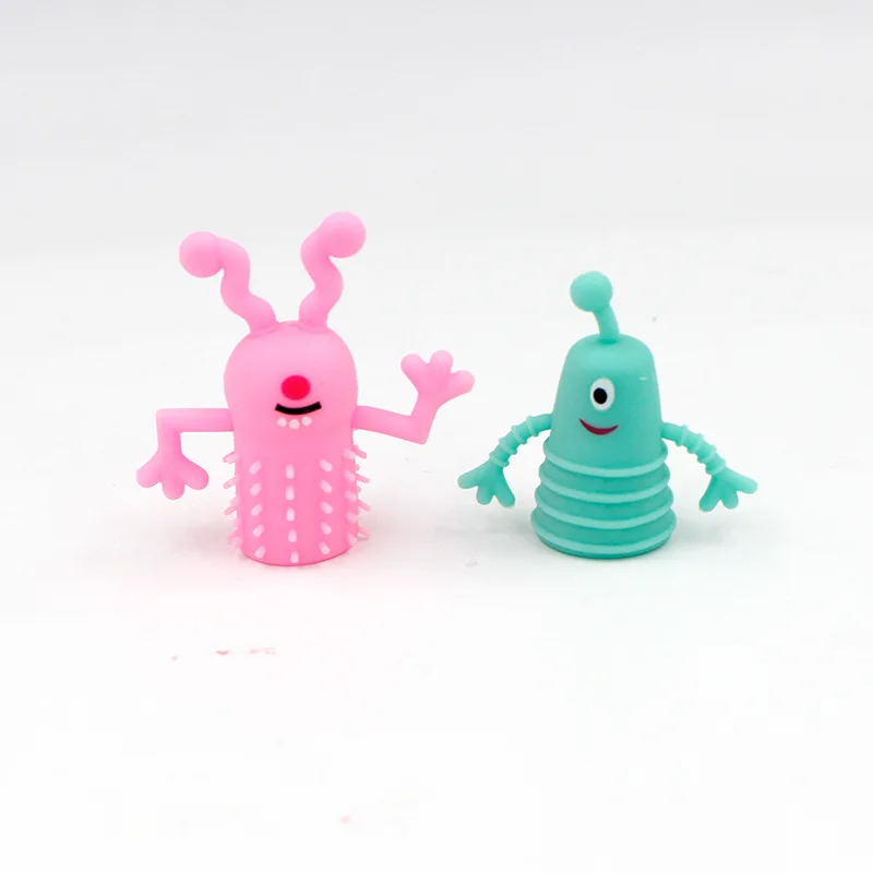 Halloween Tricky Prank Hybrid Mini Finger Doll TPR Soft Gel Plastic Monster Storytelling Finger Cots New Exotic Toys For Kids