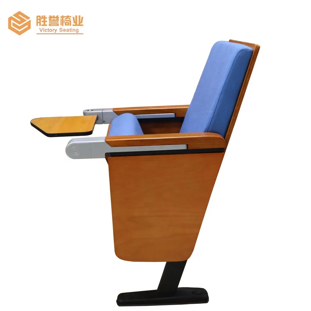 Cheap Price Auditorium Chair Theater Furniture Chairs for School, University, Church and Conference Hall W/ Writing Pad