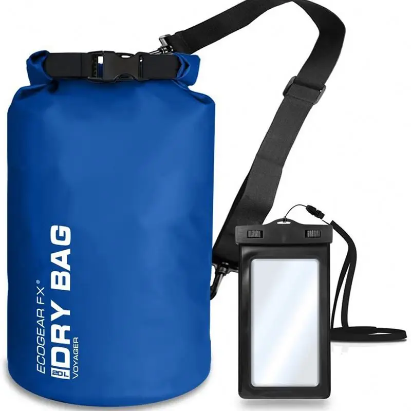 Custom Size Waterproof Pouch Dry Bag with adjustable shoulder strap for Outdoors Activities