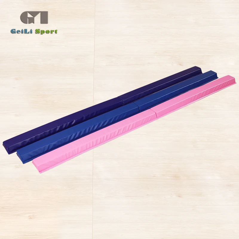 Factory price New design purple eco friendly gym equipment children gymnastic tactile balance beam