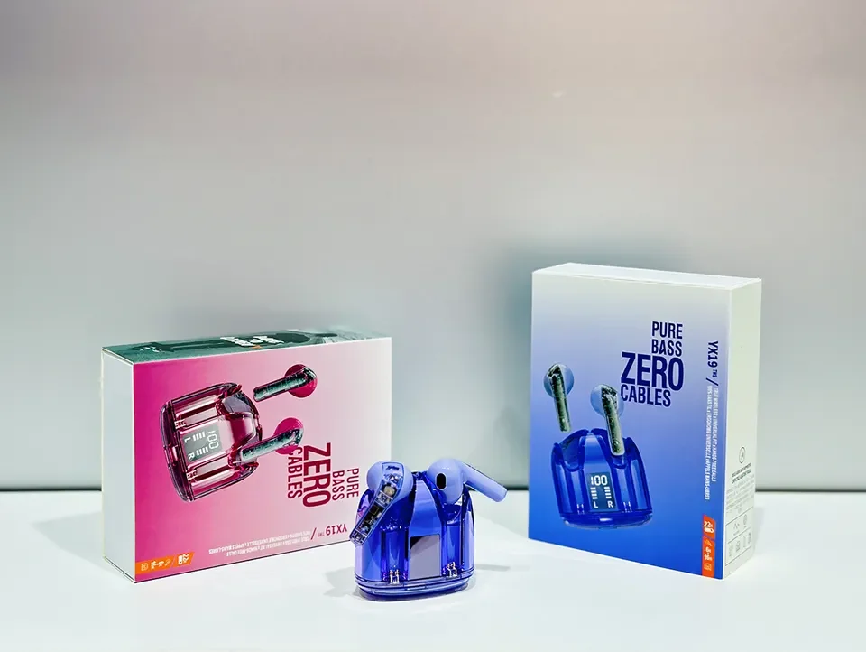 Noise cancelling TWS Earbuds yx19 Buds Pro Wireless Charging Earphones for yx19 stereo gaming headset with led display