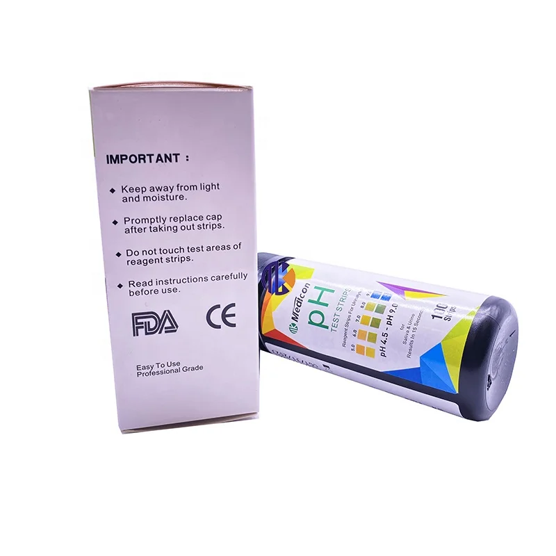 Urinalysis reagent Strips urine pH test strips 4.5-9.0  test your body pH Saliva &Urine