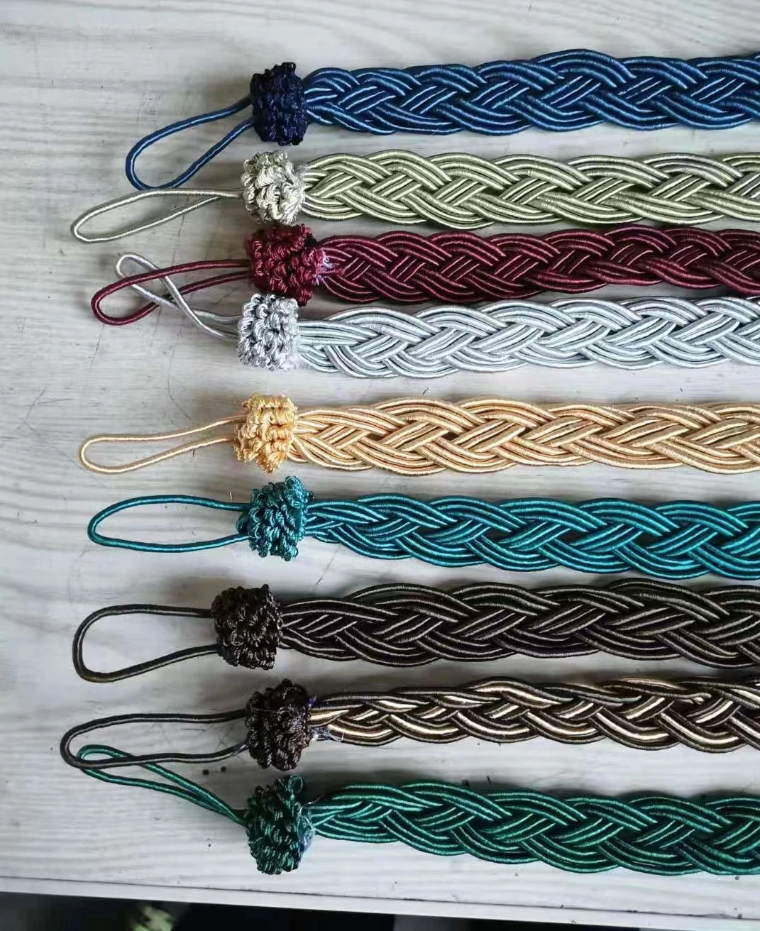 Living Room Curtain braided clip cheap buckle tieback width 3cm For Home Decor Easy Installation