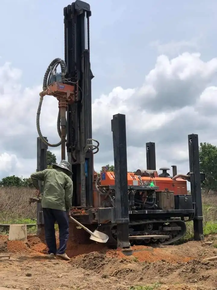 mesin bor hidrlik crawler mounted water well drilling rig machine philippines