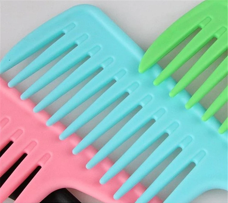 Manufacturer sells  big tooth massage comb, big wave, detangling scalp thicken rubber hair shampoo hair comb and brush set