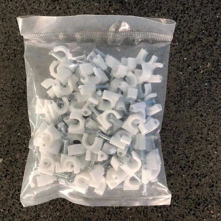 Plastic Wire Cable Clip Nail For Cable Fixing Clip With Nail