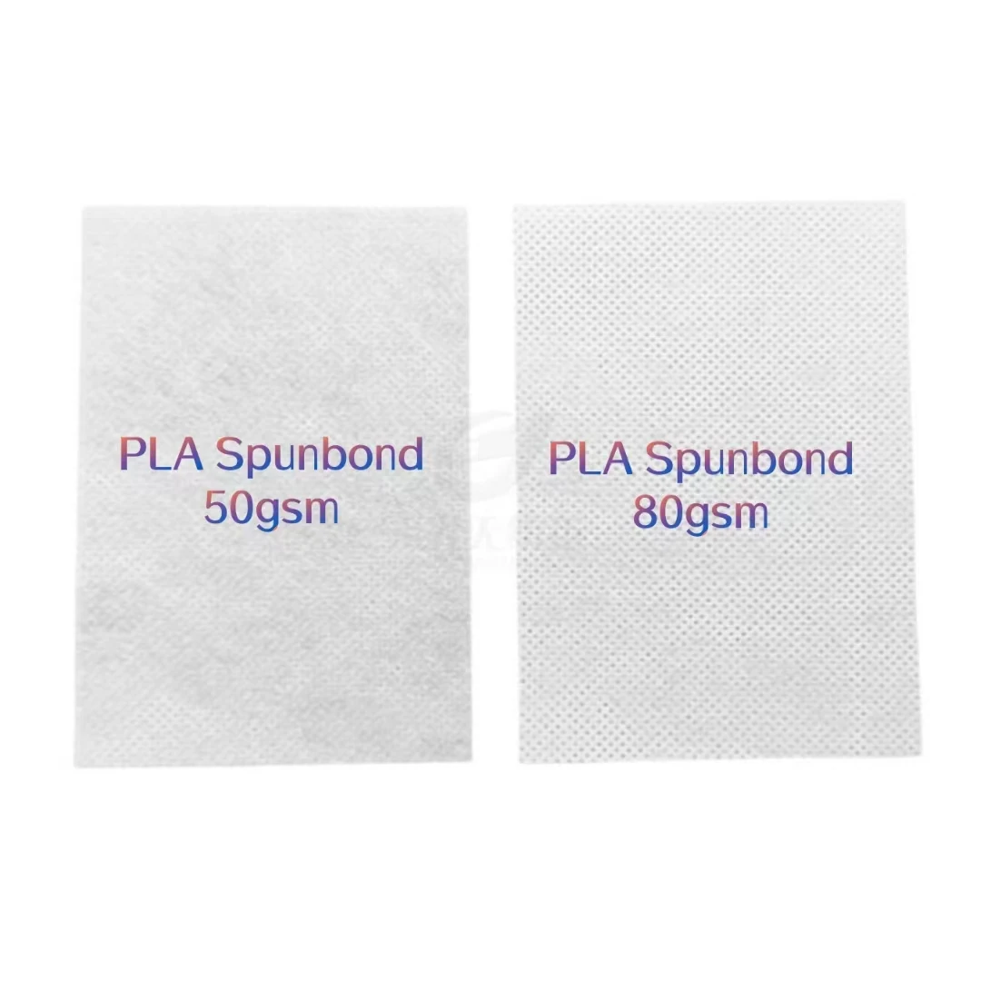 80gsm Polylactic Acid Nonwoven Fabric Corn Fiber PLA Material Biodegradable Spunbond fabrics High Quality