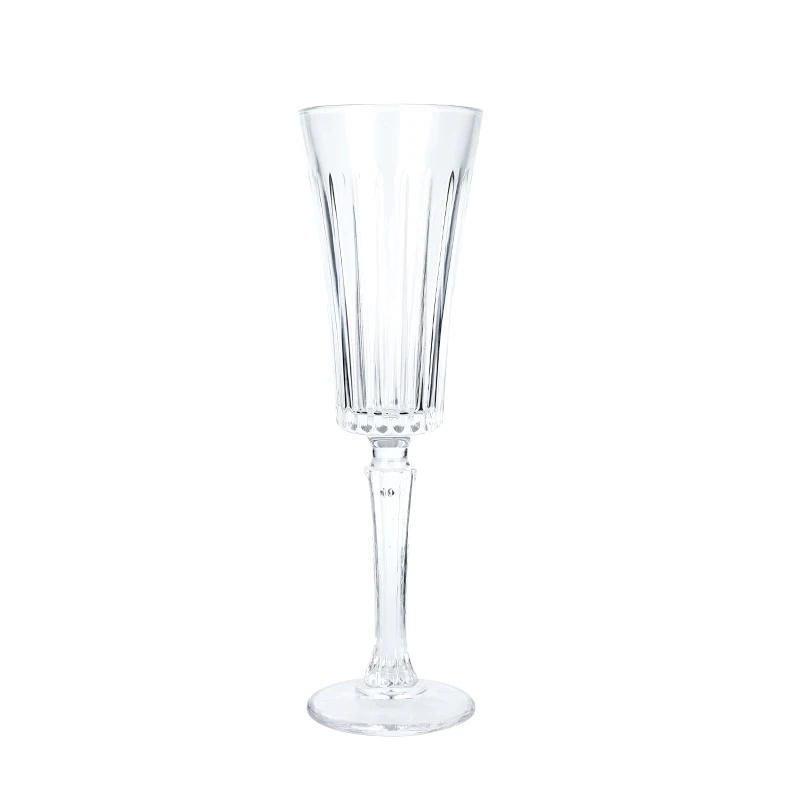6OZ Elegant striped champagne flute   French champagne glass  European vintage goblet  for  Champagne