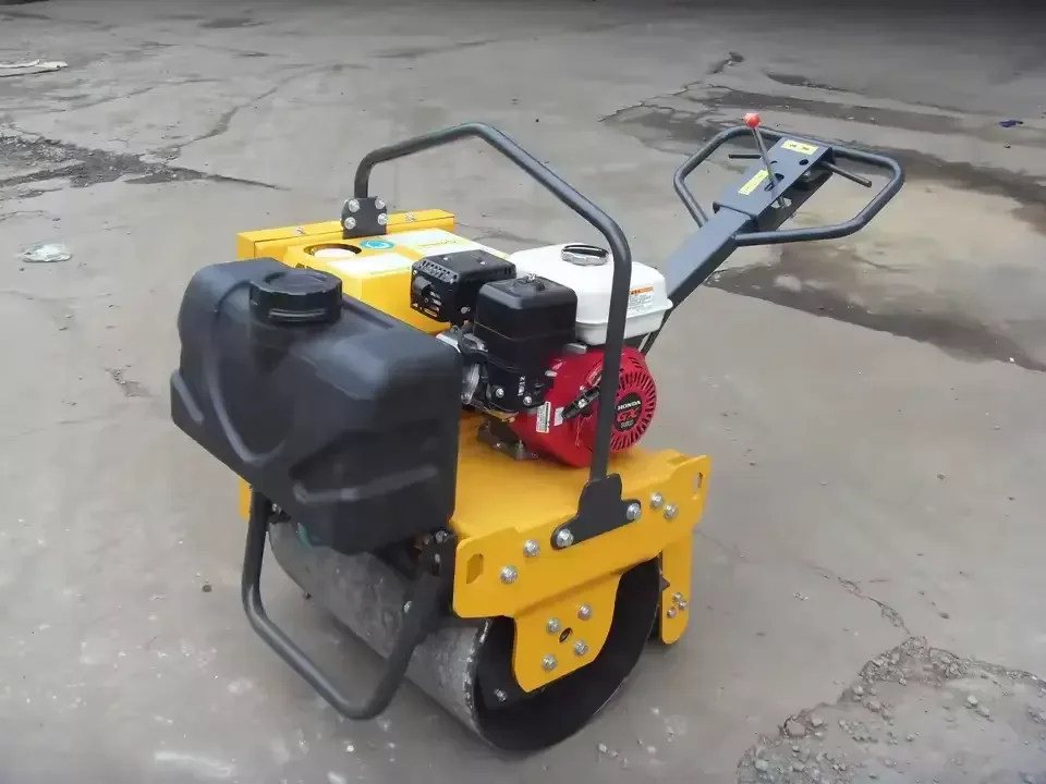 Small Single Drum Diesel Gasoline Hydraulic Rubber Tire Soil Asphalt Compactor Compacting Road Roller Machine