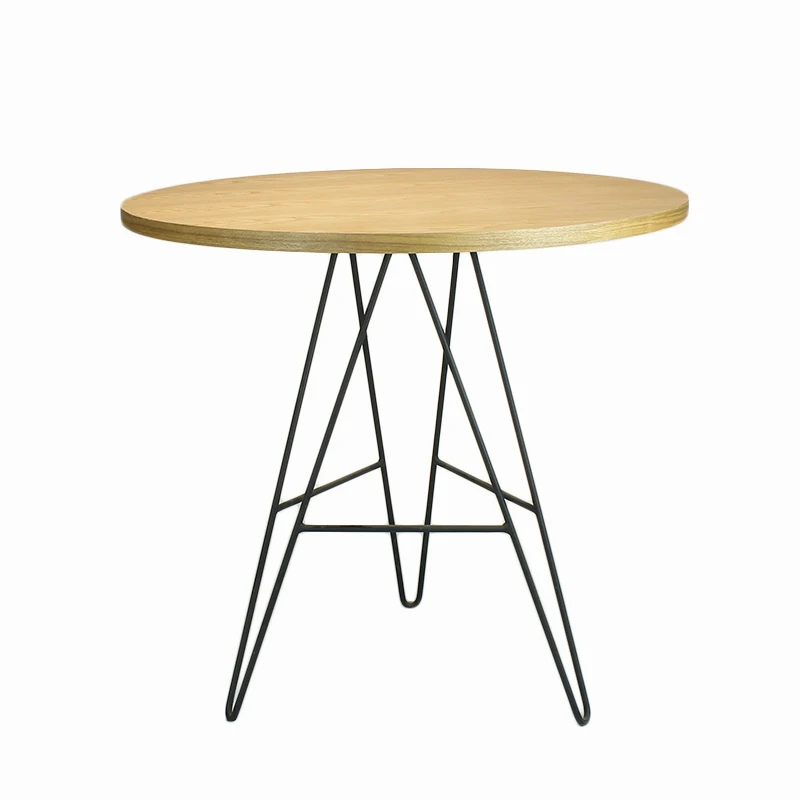 restaurant industrial style furniture ash edge and Medium density fiber board center dining chair