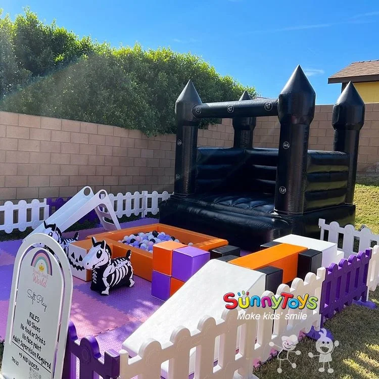 Black Ball pit Award-winning farm themes Soft Play Foam Kids Indoor Play