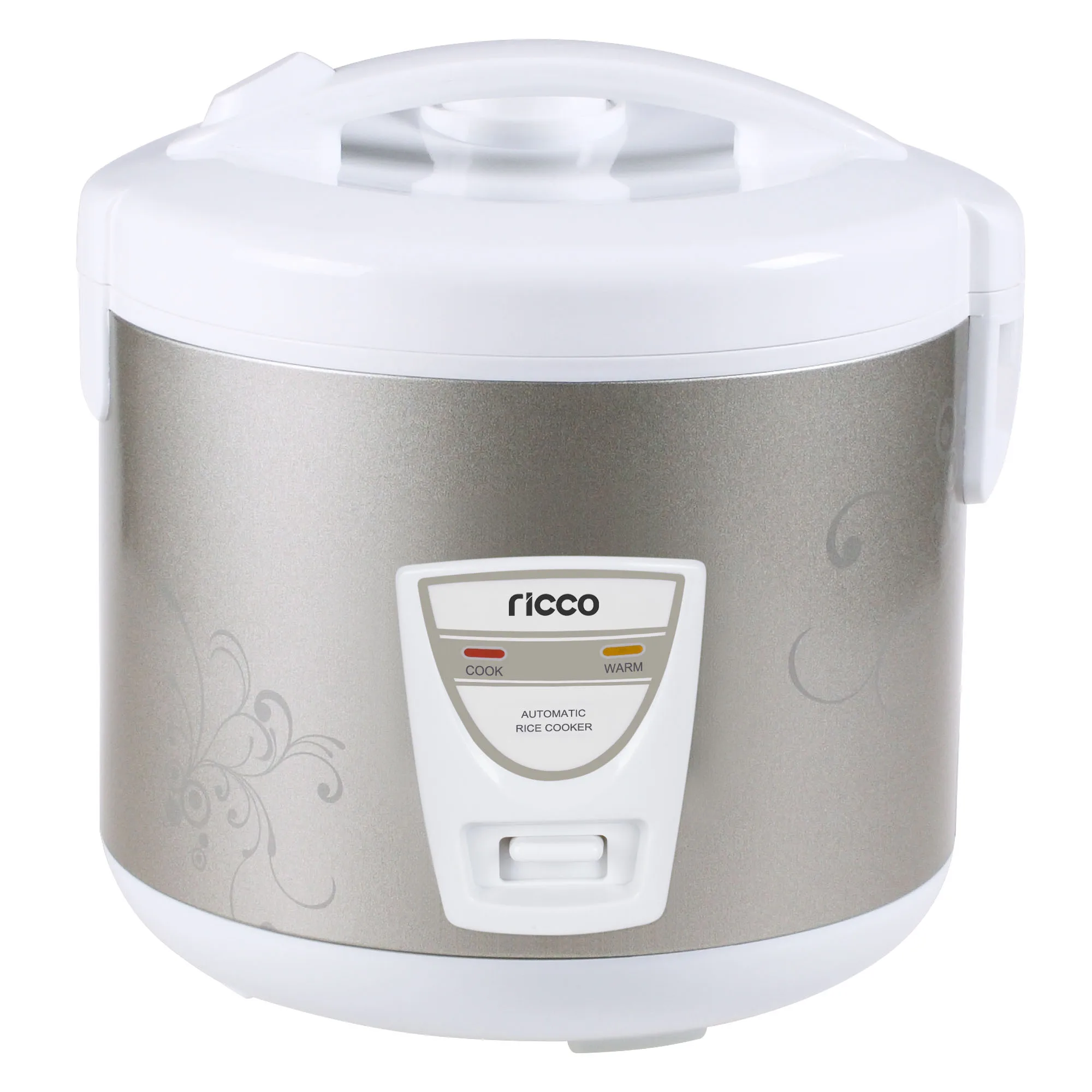 Electrical 1.8l 700W deluxe rice cooker jar shape with non-stick inner pot and plastic steamer