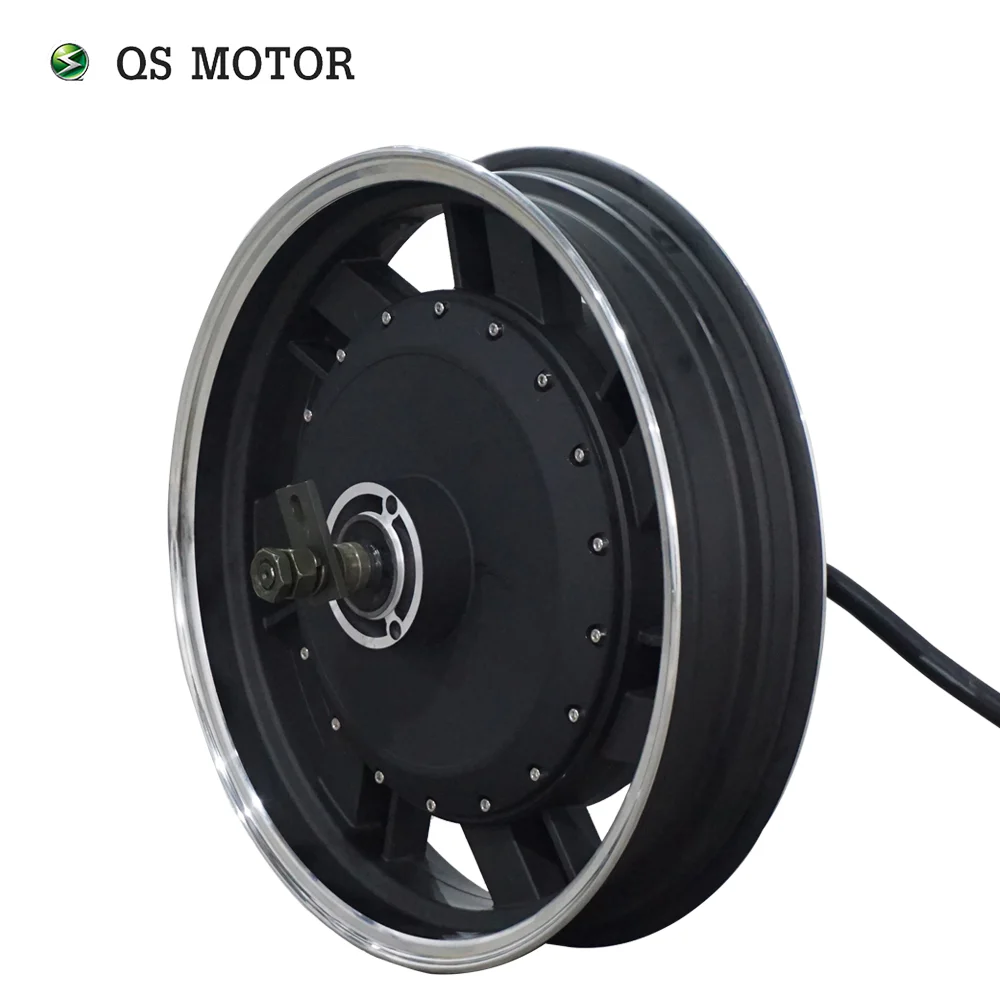 QSMOTOR 17*3.5inch 4kW 273 40H V3 Brushless BLDC Electric Scooter Motorcycle in-wheel Hub Motor with kits