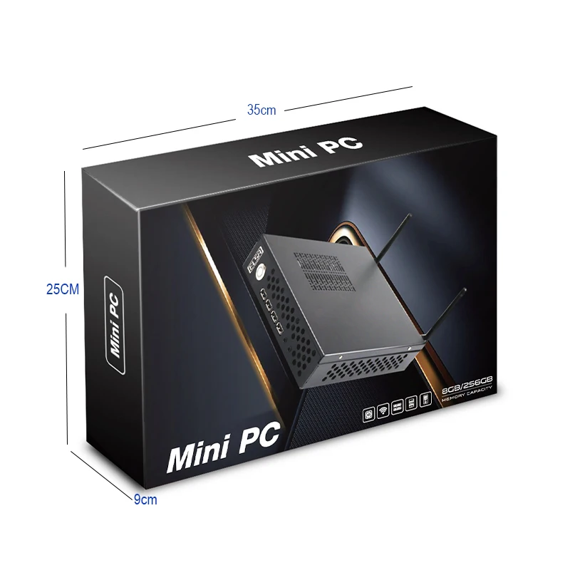 ELSA Desktop Mini Business PC Quad-Core core i5-4590 up to 3.3G,8G DDR3,256G M.2 SSD WIFI Win10