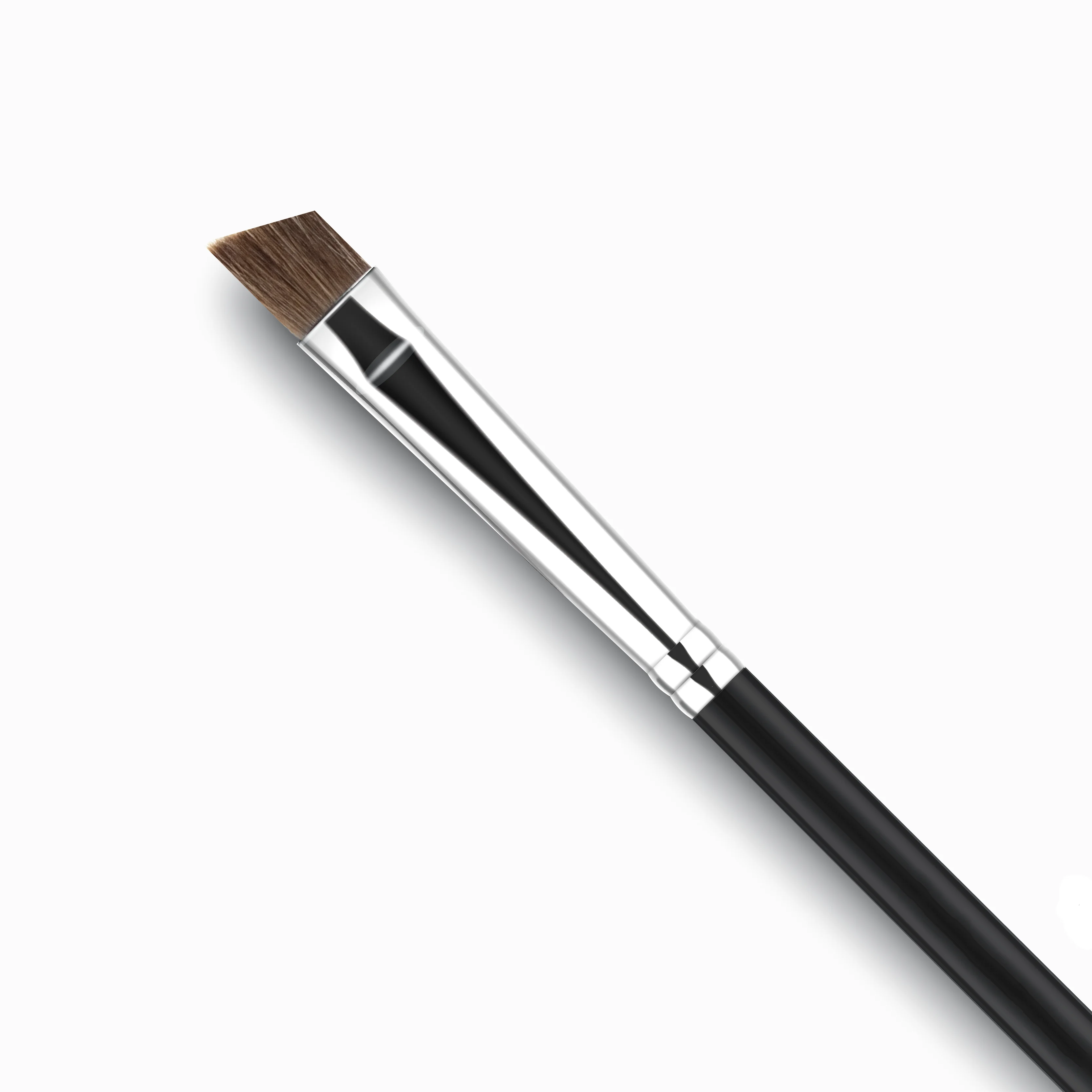 Superfine Edge Vegan Synthetic Fiber Brow Definer Brush ,Professional Angled Eye Brow Brush Beveled Brush for Eyebrow Makeup