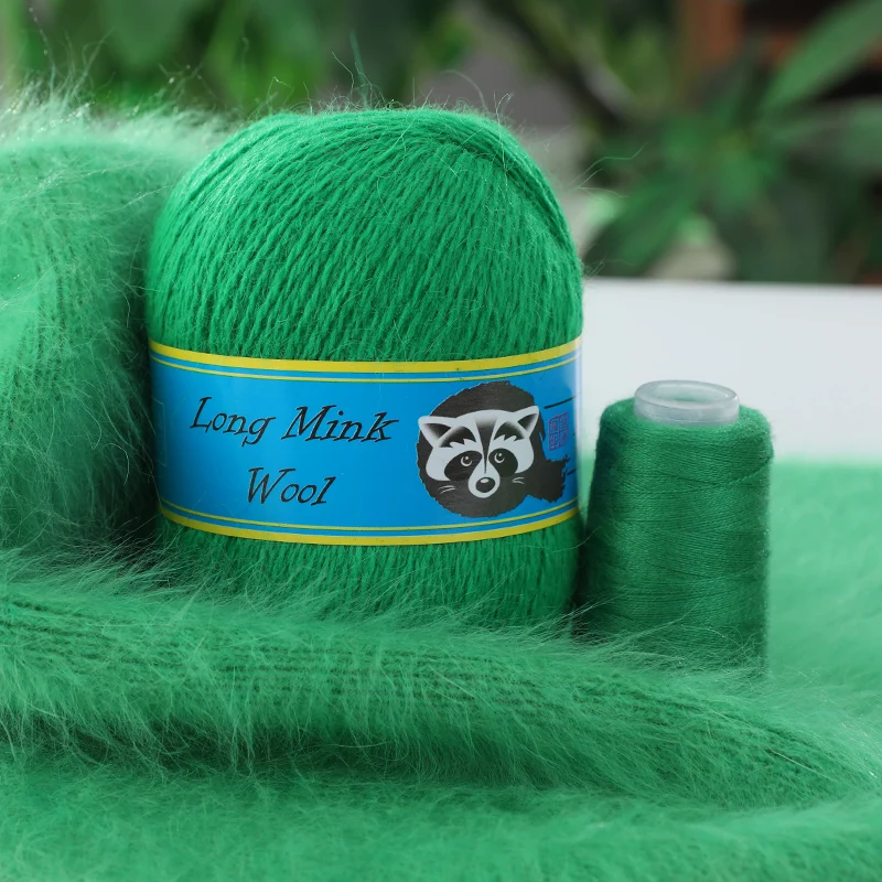 Длинная плюшевая норковая кашемировая пряжа 50 + 20 г/компл. не скатывается качественная ручная вязка для кардигана шарфа подходит