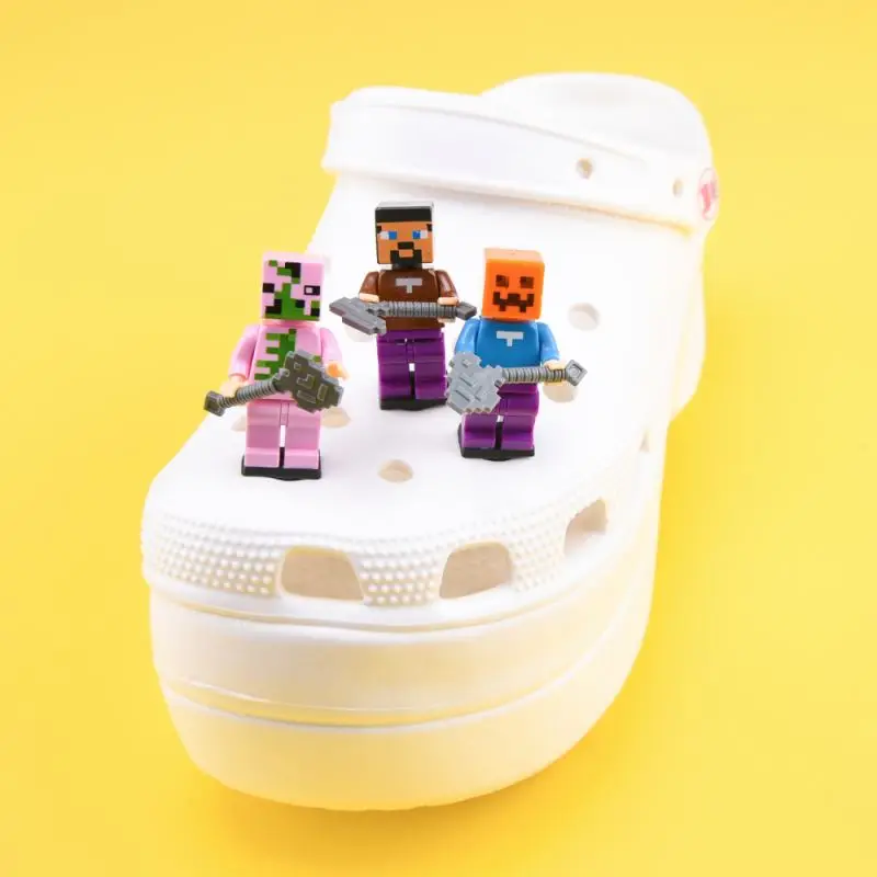 new clip buckles lego Clogk shoe charms ready to ship shoe charms wholesale mine craft Clog charms