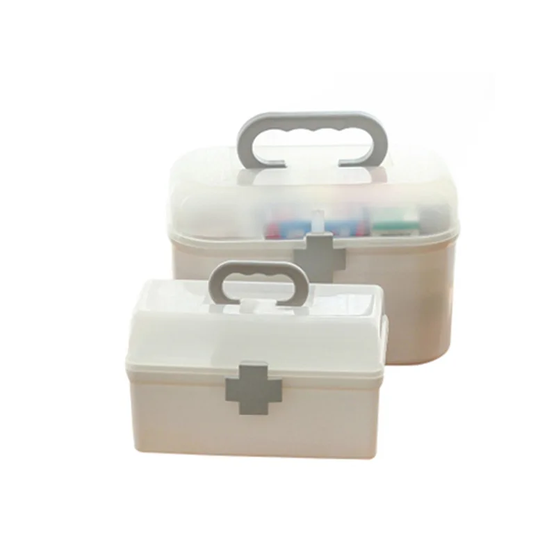 Medical supplies Storage Box,  Person Emergency Kit Boxes with Child Lock Carabiner and Handle, for Home and Office