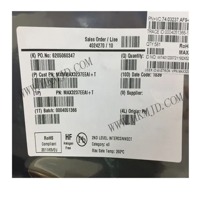  Новые оригинальные трансиверы IC 28-SSOP MAX3237EEAI