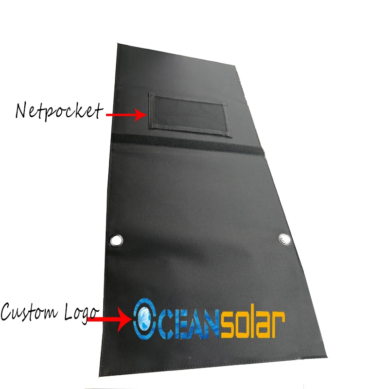 
Fast-charging Dual USB SunPower cell 5V 21W portable foldable solar charger 