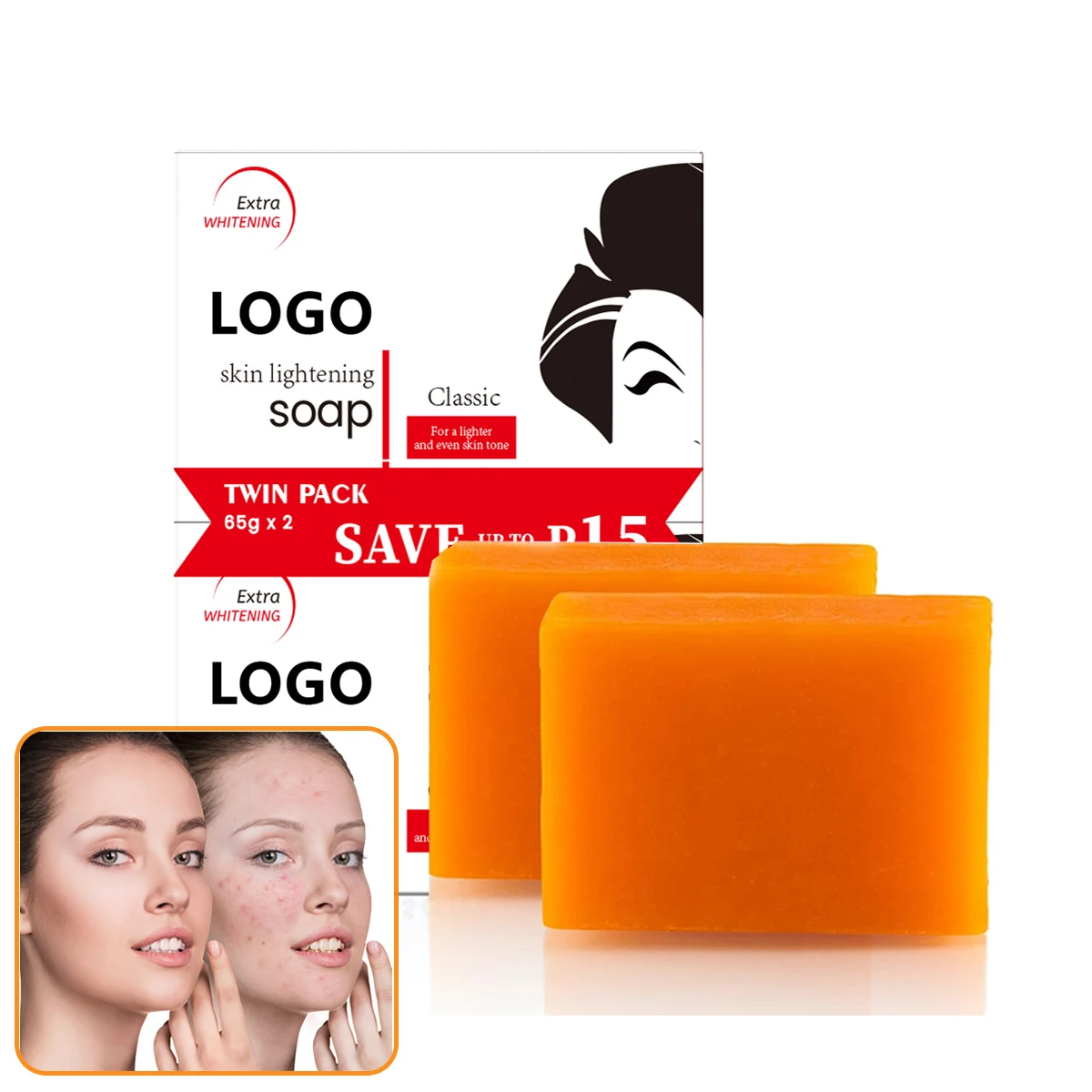 BestSelling Skin Care Series Original Powder Quality Skin Brightening Raw Material Whitening Soap For The Skin For Body and Face