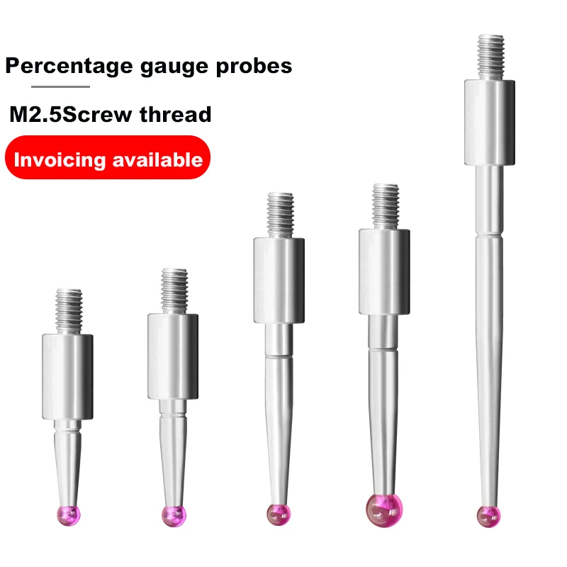 Hundred Dial Indicator Tungsten Steel Special Ball Styli Non Standard Custom M2.5 Ruby Ball Styli