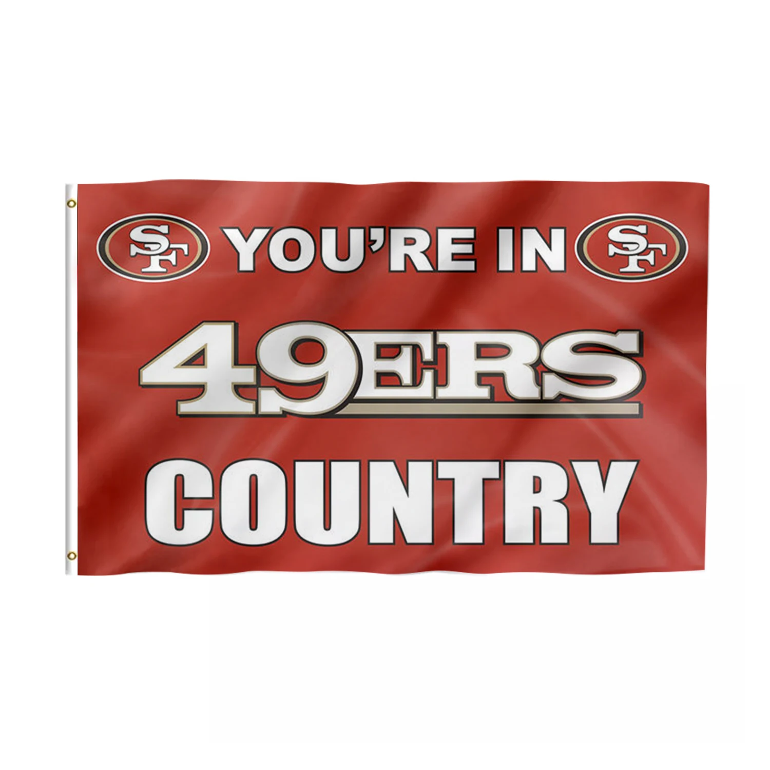 Высокое качество 3*5 футов 100% полиэстер двусторонняя печать на флаге NFL San Francisco