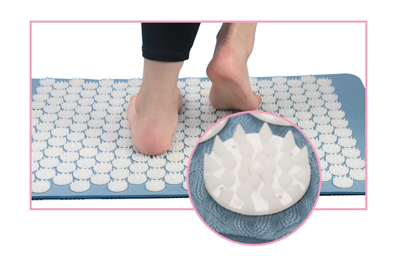 PIDO TPE acupuncture massage mat for Back Pain Relief and Muscle Relaxation