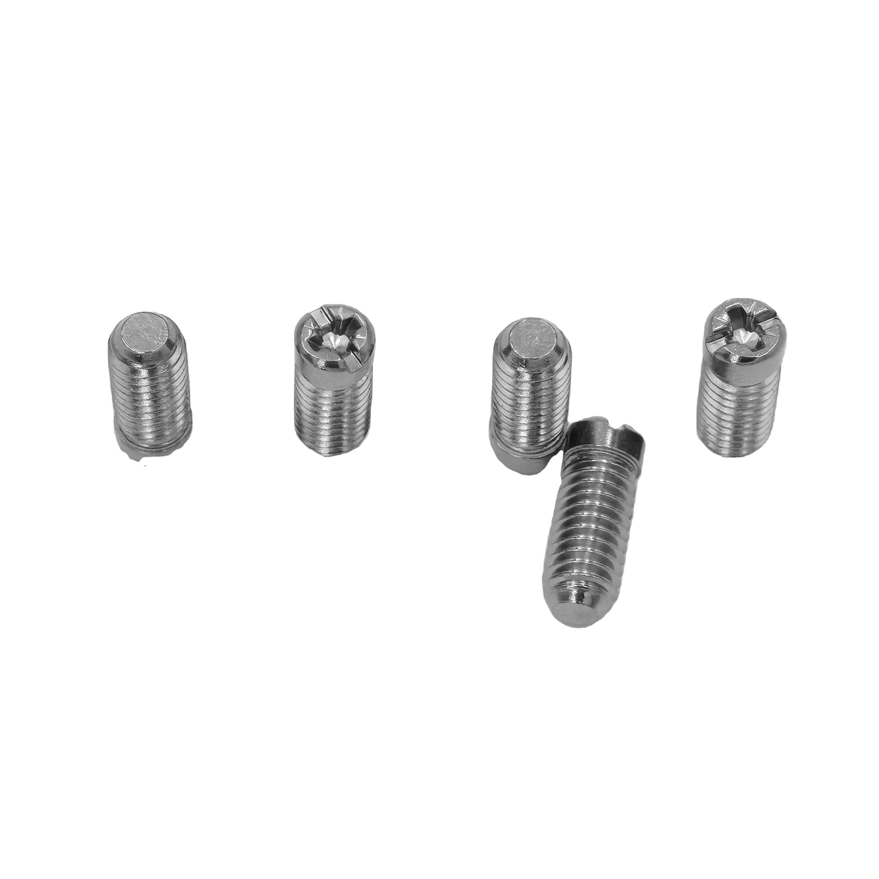 China factory  license plate screws  Burnished Set Grub Screws  dome head bolt  M6 plastic tie strips corner connector screw