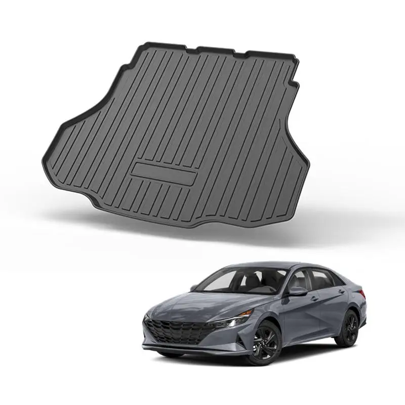 3d коврик для багажника автомобиля Hyundai Elantra 2021, подкладка для багажника, напольная подкладка, высококачественные аксессуары для салона автомобиля, водонепроницаемые