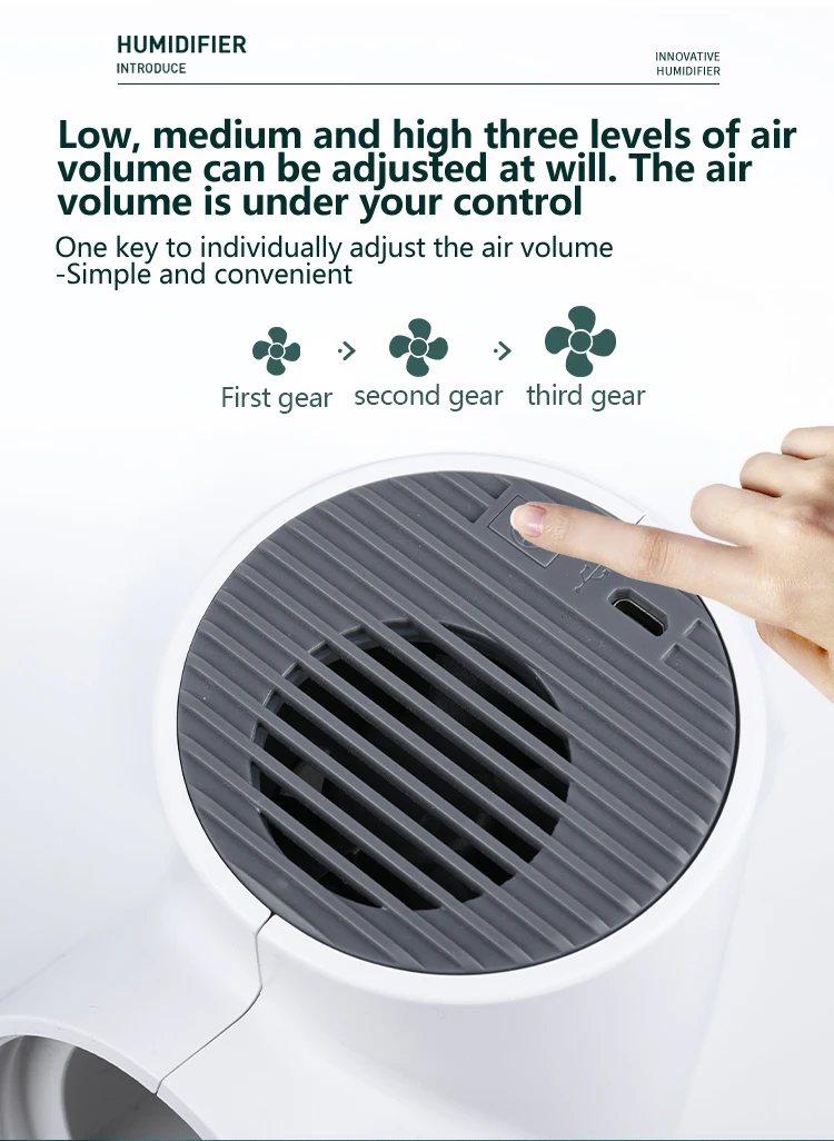 
Wireless Air Humidifier 2000mAh Battery Rechargeable Humidificador Fogger Portable Water Diffuser Air Purifier Mist Maker 