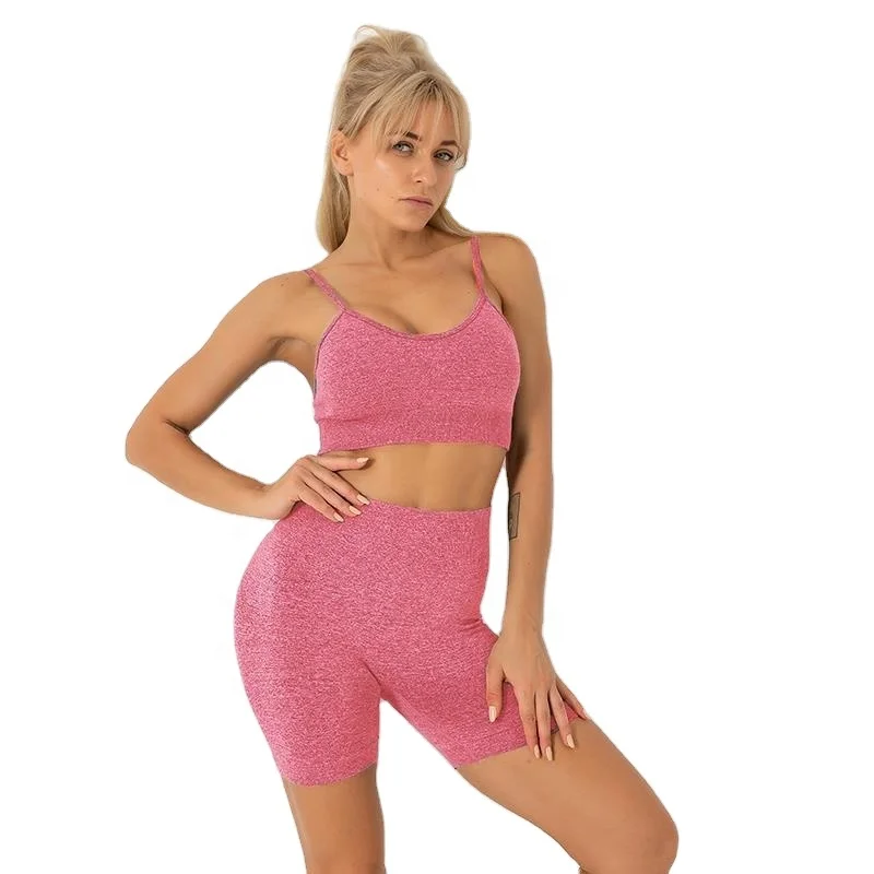 2022, бесшовная одежда для фитнеса, одежда для активного отдыха, бюстгальтер для йоги, наборы трусиков, тренировочный комплект из 2 предметов, женские шорты