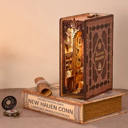 CuteBee Парусная память, сделай сам, деревянная игрушка ручной работы, подарок, миниатюрная книжная полка, книга, ВОК