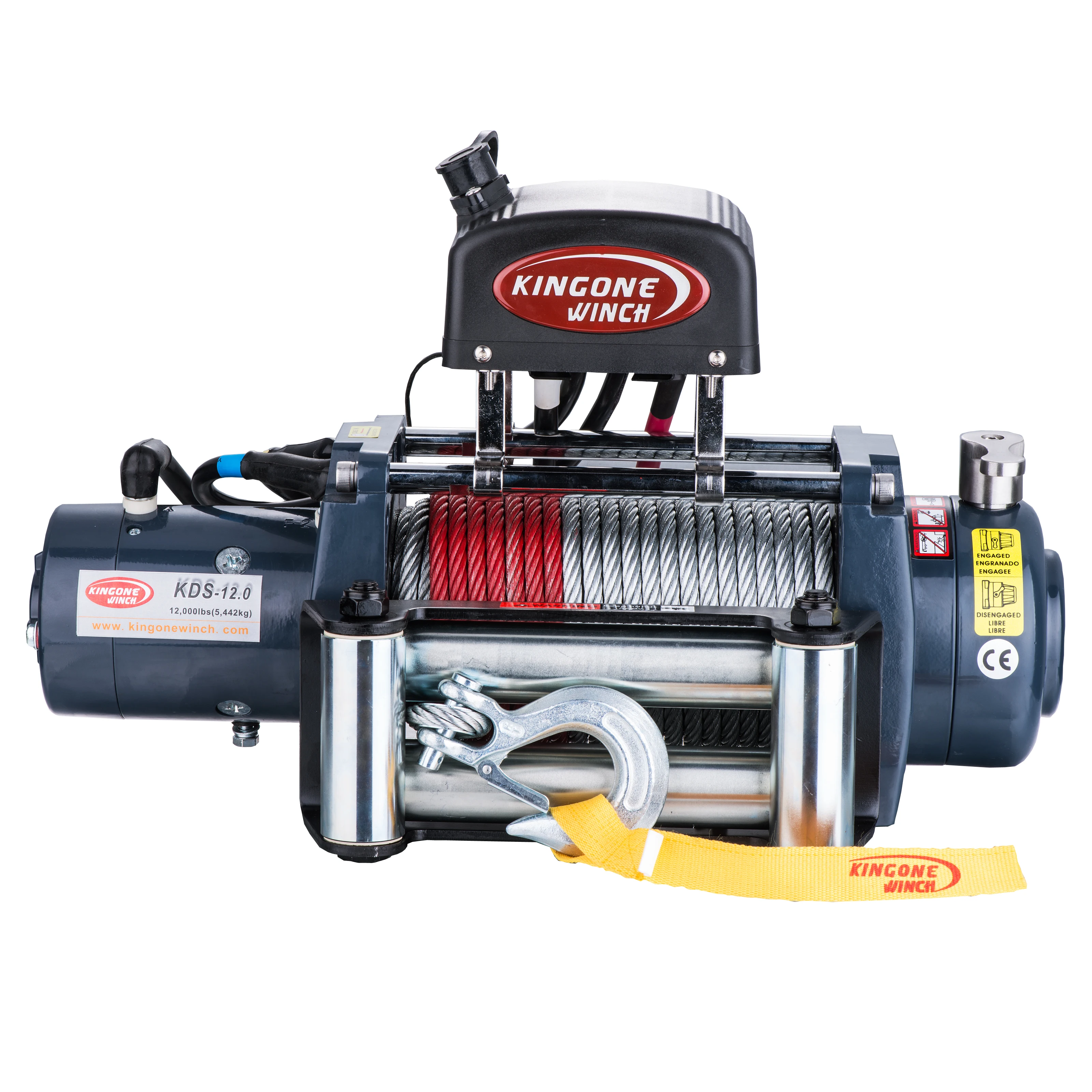 KINGONE made KDS series short size 12000lbs DC 4x4 electric winch