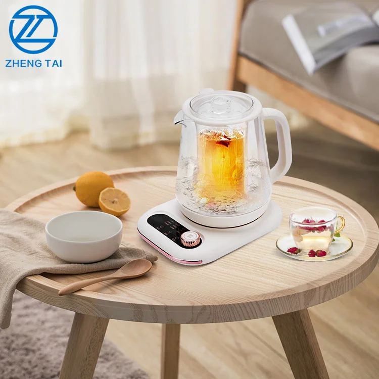 The Hottest Model Multi-purpose Electric Kettle High Borosilicate Glass Tea Machine Program Control Panel Base