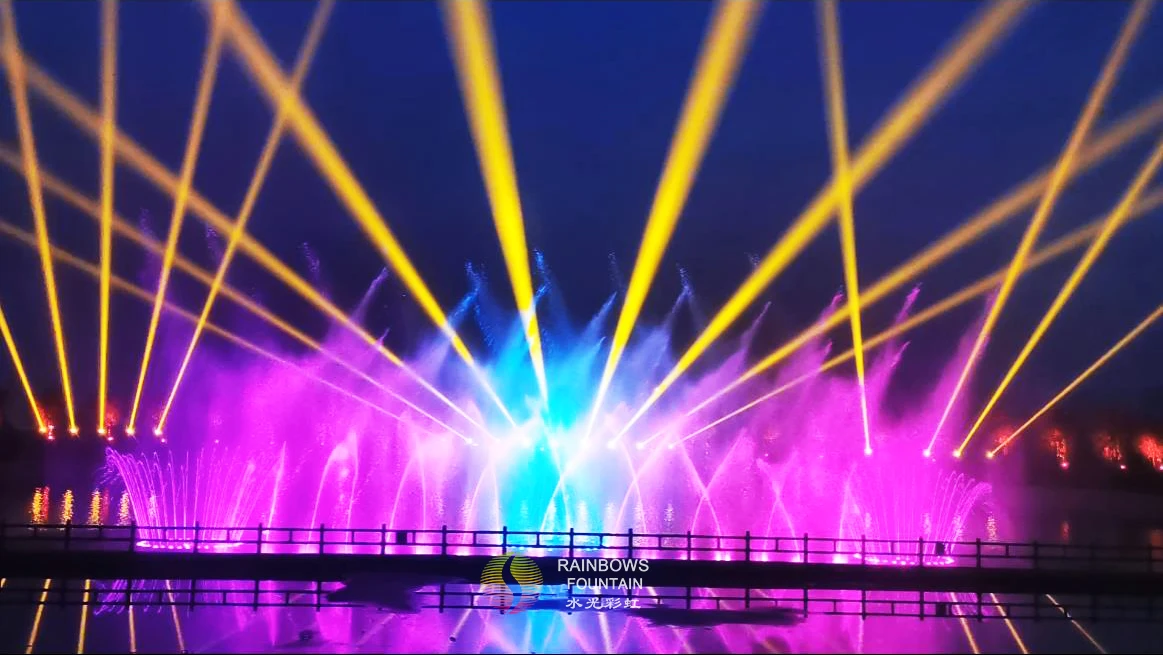 Китай (материк) Парк погружения со светом и тенью показать фильм экрана воды музыкальных поющих фонтанов открытый монитор с сенсорным экраном 3D лазерного световой эффект