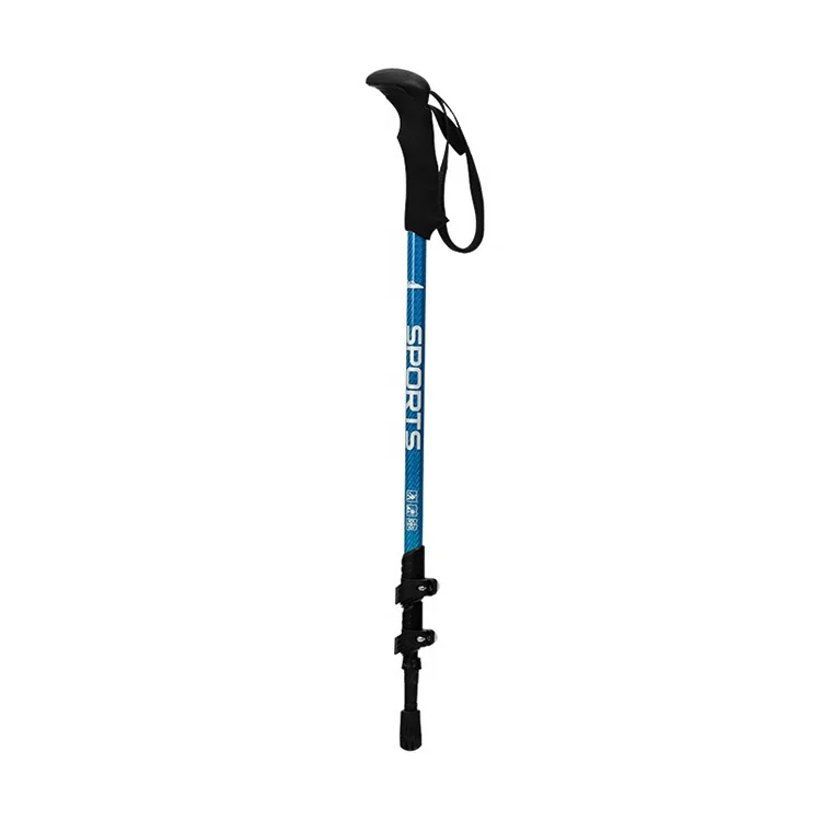 Hot Sale 3-Section Walking Stick Telescopic Hiking Stick Lightweight Carbon Fiber Trekking Pole