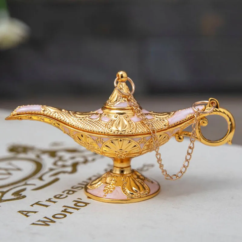 Metal Crafts Wishing Lamp Aromatherapy Christmas Birthday Gift Decorations Scents Ambergris Lily Valley Clary Sage Made Agarwood