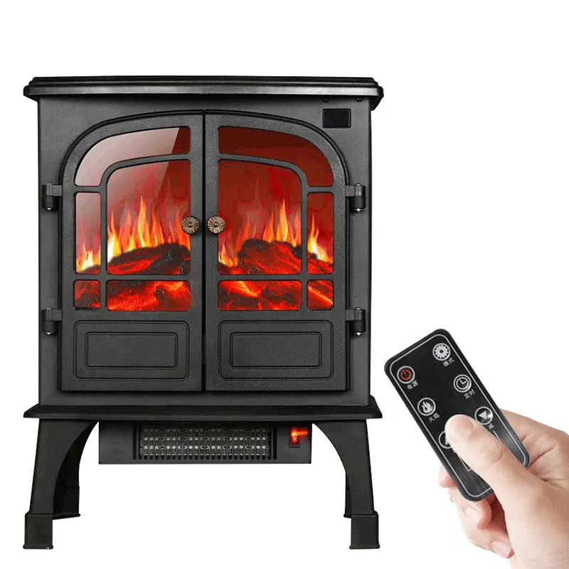 Outdoor Fire Place Electric Heater Indoor Remote Control Fire Place Decoration