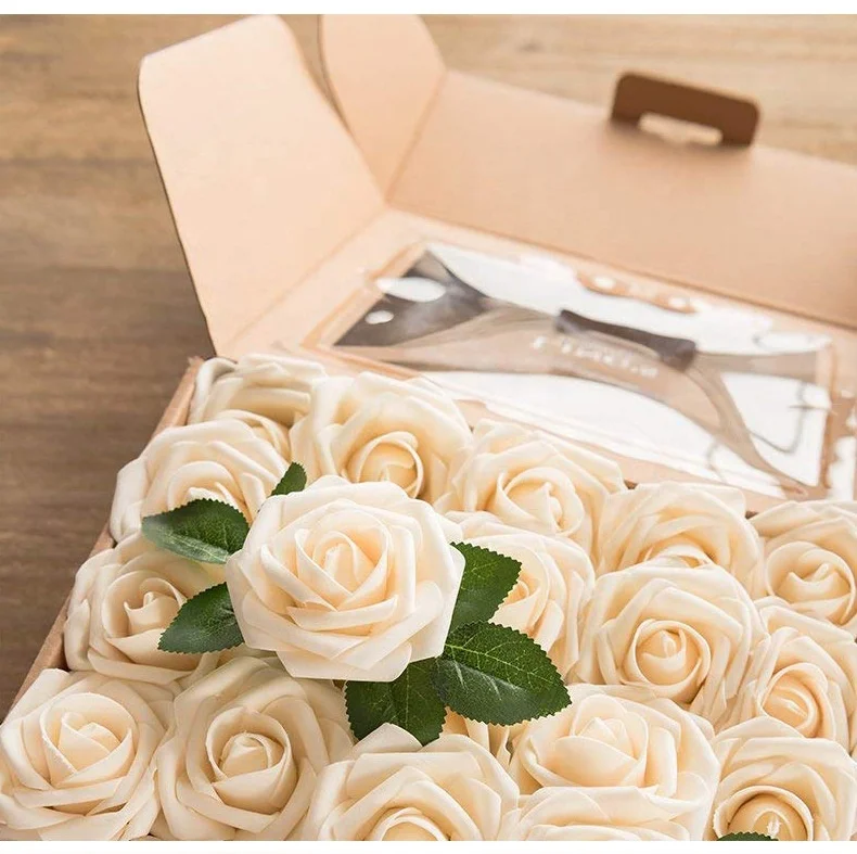 A-1183 DIY Floral Foam Rose Flower Arrangement for Preserved Roses For Gift