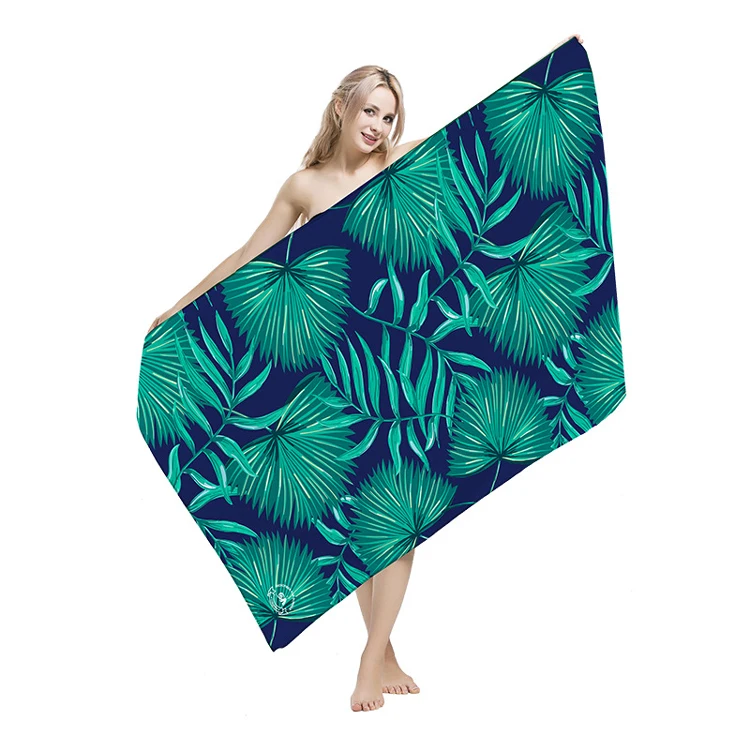 New Lovely Unicorn Pattern Round Beach Towels 150X150Cm Microfiber Tassels Towel For Adult