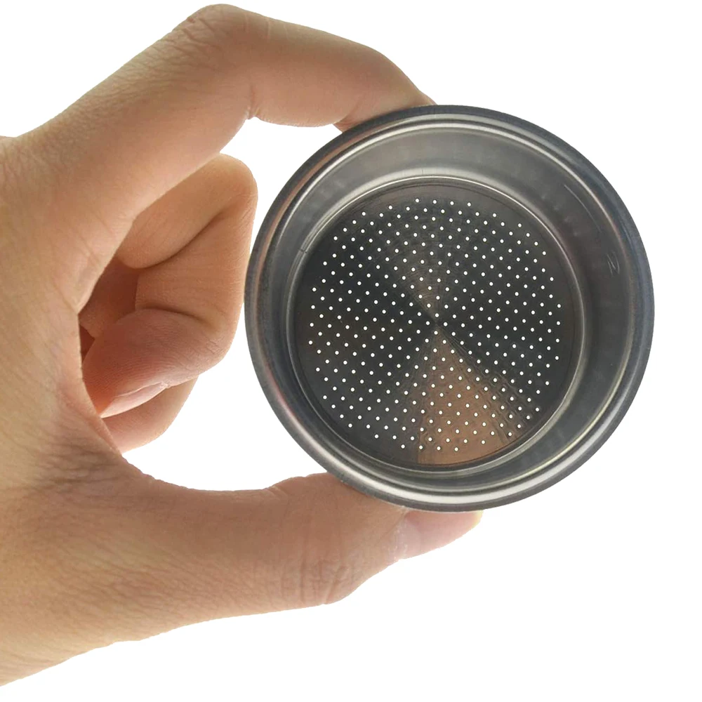 Stainless Steel Single Layer 51mm 2Cup High Pressure Coffee Machine Filter Porous Accessories Double Cup