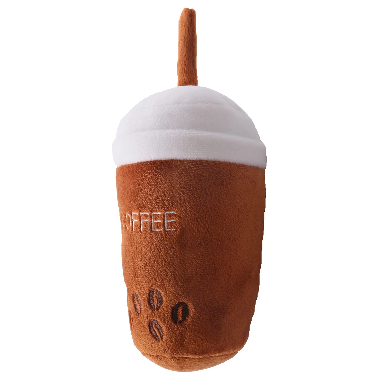 Oem Custom Coffee Cafe Cup,Beer Bottle Plush Soft Pet Dog Chew Toys With Squeaker Inside pet toys
