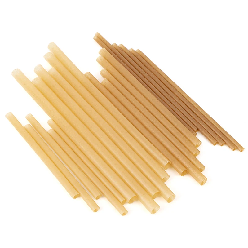 LOKYO wholesale single wrapped eco friendly sugarcane pulp juice drinking straws compostable boba tea cup straw